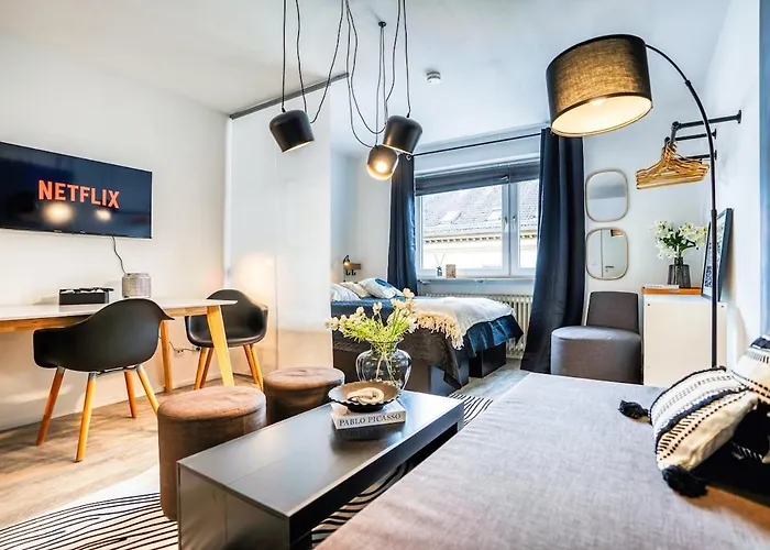 Apartament 1 Bedroom - Zentral - Business - Wifi - Kueche - Netflix - Parkhaus Wiesbaden